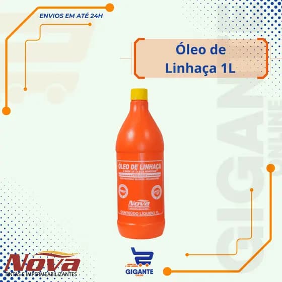 Óleo de Linhaça 1L Nova Tintas Proteção e Durabilidade para Madeiras