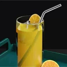 Canudo Inox com Escova 4 Peças HM5510