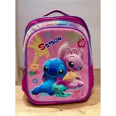 Mochila Escolar Infantil Stitch 3D Volta as Aulas