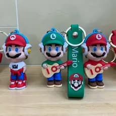 Chaveiro 3D Mário Bros Emborrachado uso em Mochilas Bolsas Chaves e colecionáveis