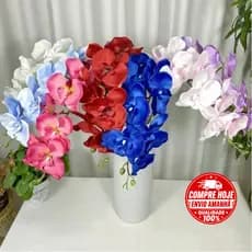 Orquídea Flores Artificial Floral Folhagem P/ Decoração Casamento, Arranjos, Decorar Festas A-71
