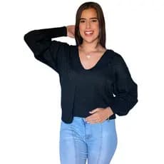 Conjunto Feminino Casaco e Regata Twinset Tricot Malha Inverno Decote em V Plus Size Tendência 2026