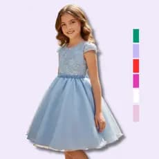 Vestido Juvenil Princesa Bordado Casamento Batizado Curto