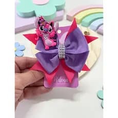 Presilha Infantil Charmosa Personagem Fita Strass Estilo