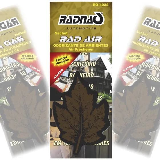 Aromatizador Folhinha Cheirinho Similar Little Trees para Carro e Ambiente Radnaq, Fragrância Azarro