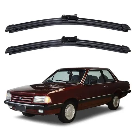 Par Palhetas Limpador Parabrisa Para Carro Ford Del Rey 1981 - 1991 Kit