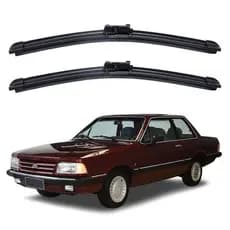 Par Palhetas Limpador Parabrisa Para Carro Ford Del Rey 1981 - 1991 Kit