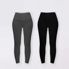 Kit 3 Calça Legging Cintura Alta Feminina Academia Treinos Dia a Dia Confortável Sem Transparência