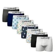 Kit 5 Cuecas Infantil Boxer Tecido Respirável e Ajuste Perfeito para Brincar e Estudar