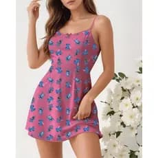 Kit 1 Camisola Estampada Feminina Confortável, Leve Ideal para Noites de Descanso
