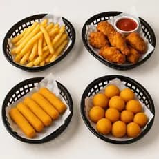 Kit Cestinha Lanchonete Fritas Porções Pastéis Pratico Resistente e Fácil Para Higienizar