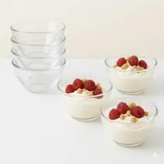 Kit Cumbuca Acrílica Bowl Tigela Sorvete Sobremesa 350ml Decoração Cozinha_