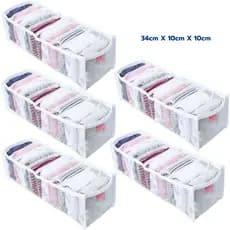 Kit 5 Colmeia Organizadora P para Calcinha Cueca Meia Roupas Intimas Body Rn de Gaveta Cômoda