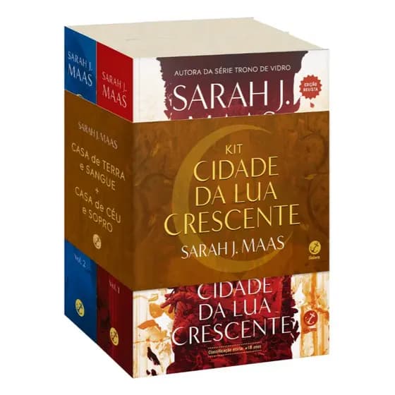 Kit Cidade da Lua Crescente, de Sarah J. Maas. Editora Galera, capa mole, edição 1 em português, 2024