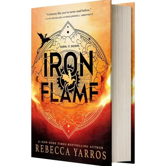 Iron Flame - Yarros Rebecca Fantasy Novel Em Inglês, Capa Dura