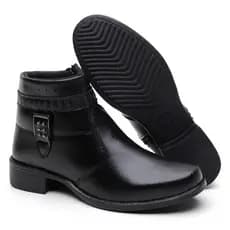 Coturno Feminino Cano Curto Estiloso Confortável Casual Trabalho Passeio Moda Dia Dia