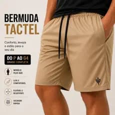 Short Tactel Masculino De Praia Esportivo Bermuda Elastano Treino