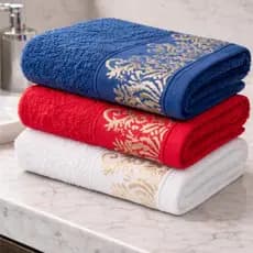 Kit 4 Toalha de Rosto Diamond Sortidas Lavabo Alta Absorçao 100% algodão 50 x 75cm