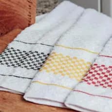 Kit 5 Panos de Prato Xadrez Gourmet  Atoalhado 40x65 Copa Toalha De Cozinha