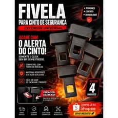 Kit Fivela ALERTA DO CINTO!  Mais conforto e praticidade no seu dia a dia 🚗