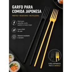 Garfo para Comida Japonesa – Praticidade e Estilo!