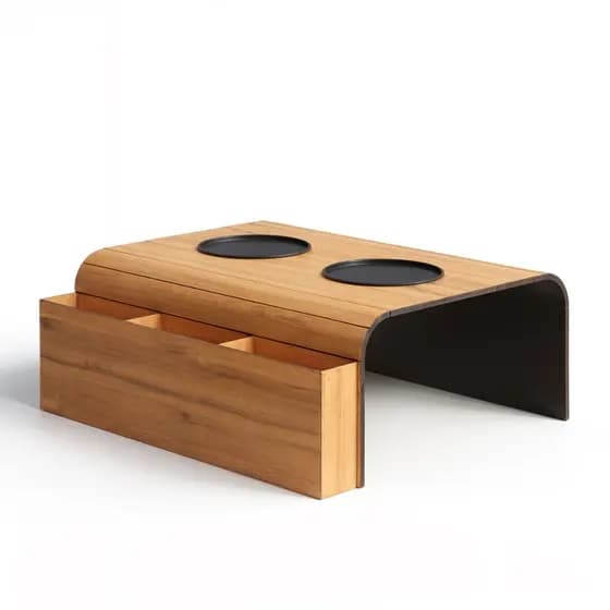 Esteiras para Sofá Suporte Porta Copos e Porta Controle Bandeja Mdf Apoio Braço do Sofá Decorativa MDF