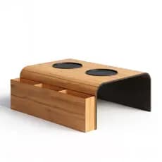 Esteiras para Sofá Suporte Porta Copos e Porta Controle Bandeja Mdf Apoio Braço do Sofá Decorativa MDF