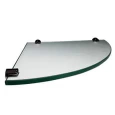 Prateleira de Vidro 8mm 22x22cm de Canto – Banheiro, Cozinha e Lavabo