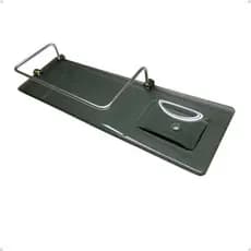 Porta Shampoo Com Saboneteira - Vidro Fumê - 40x12cm 8mm