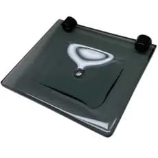 Porta Sabonete Reto - Vidro - 11x15cm 8mm (Linha Black)
