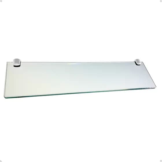 Prateleira de Vidro 8mm 40x10cm – Banheiro, Cozinha e Lavabo