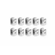 10 Suportes Fenda 4mm 6mm 8mm 10mm Pra Prateleira de Vidro