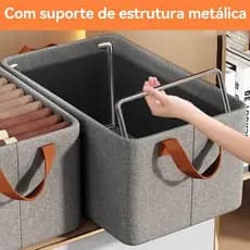 Caixa De Armazenamento De Roupas Arrumados Grade Dobrável Para Íntimas E Calças