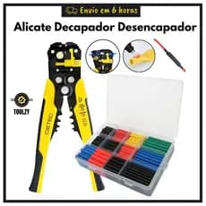 Alicate Decapador Desencapador Espaguete Termo Retratil Colorido Isolante Cabos e Fios