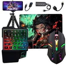 Kit Mobilador Para Celular Completo Varios Modelos Teclado + Mouse Gamer + Mouse Pad + Hub + Tripe +Fone Gamer Bluetooth