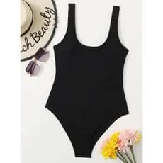 Maio Body Feminino Suplex Liso Costas Nua Moda Praia Verão 2024 Oferta Relâmpago Hoje