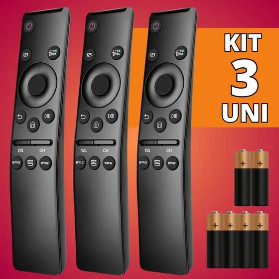 Kit Controle Remoto Compatível Com Samsung Tv Teclas De Atalho - Escolha Seu Kit