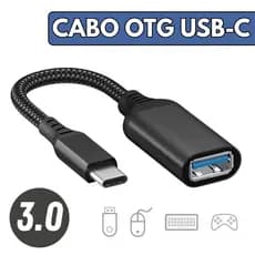 Cabo Adaptador Otg 3.0 Tipo C Pendrive Para Celular Tablet Usb Fêmea - Escolha Seu Kit