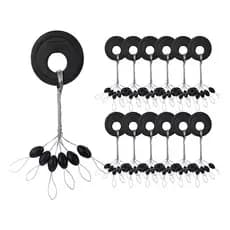 Kit C/60 Stopper Pesca Stop Borrachinhas Linha Trava Chumbo