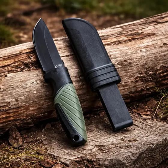 Faca Tatica De Bolso Caça Pesca Camping Com Bainha Com Clip