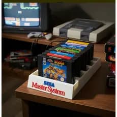 Suporte Case Para Até 8 Jogos - Sega Master System
