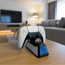 Carregador Duplo Para Controle Ps5 Com Indicador De Carga