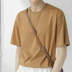 Camiseta Lisa 100% Algodão UniSex Malha Premium 30.1 Penteado Gola Redonda Manga Curta Camisa Básica Premium