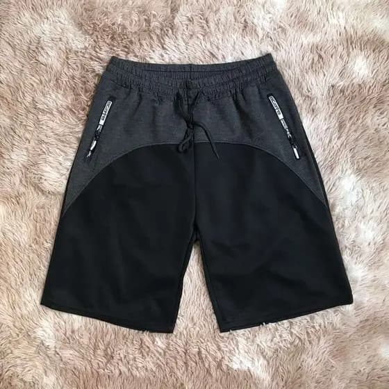 Bermudas Moletom Masculino Com Elastano Bolsos Com Zíper Faixa Elástica Na Cintura H-914 H-01 Dk-508 S0322 S0319 P2099