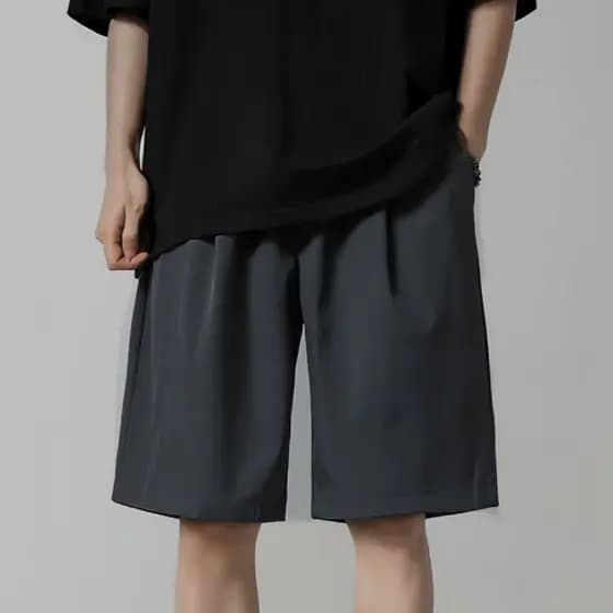 Bermuda Plus Size Masculina Seca Rápida Lisa Bolso Com Zíper P ao G4  Malha Gelada Confortável Para Academia e Trabalha
