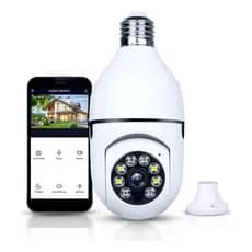 Câmera De Segurança Lâmpada Wifi Inteligente Full HD Cor Branco Yoosee