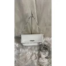 Bolsa Feminina Inverno Alça Transversal Removível Festa Neutra Zíper