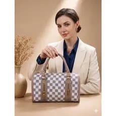 Bolsa Feminina Baú Flechazo Alça De Mão Zíper Frontal