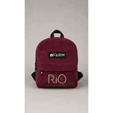 Bolsa Mini Mochila Atoalhada Alça Regulável Bordada