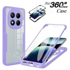 360 Capa De Proteção De Corpo Inteiro Para Xiaomi Poco X8 X7 X6 M8 M6 X5 Pro C85 C75 C65 Tela Frontal À Prova De Choque